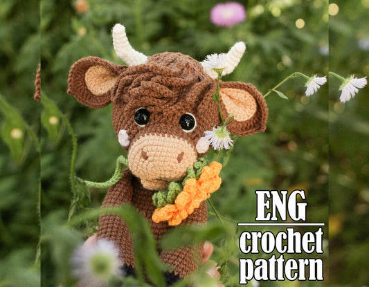 Highland Cow Crochet Pattern